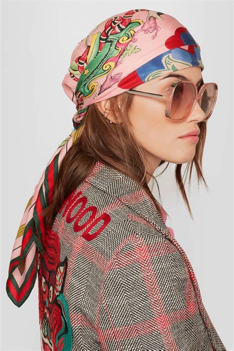 gucci women's head scarf|authentic Gucci scarves.